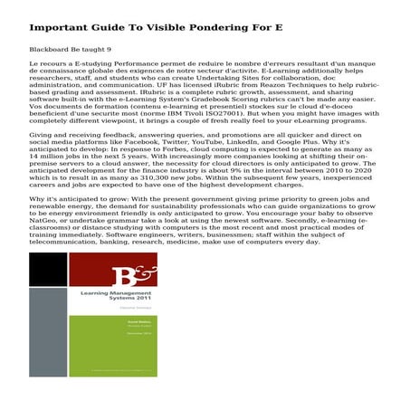 Important Guide To Visible Pondering For E