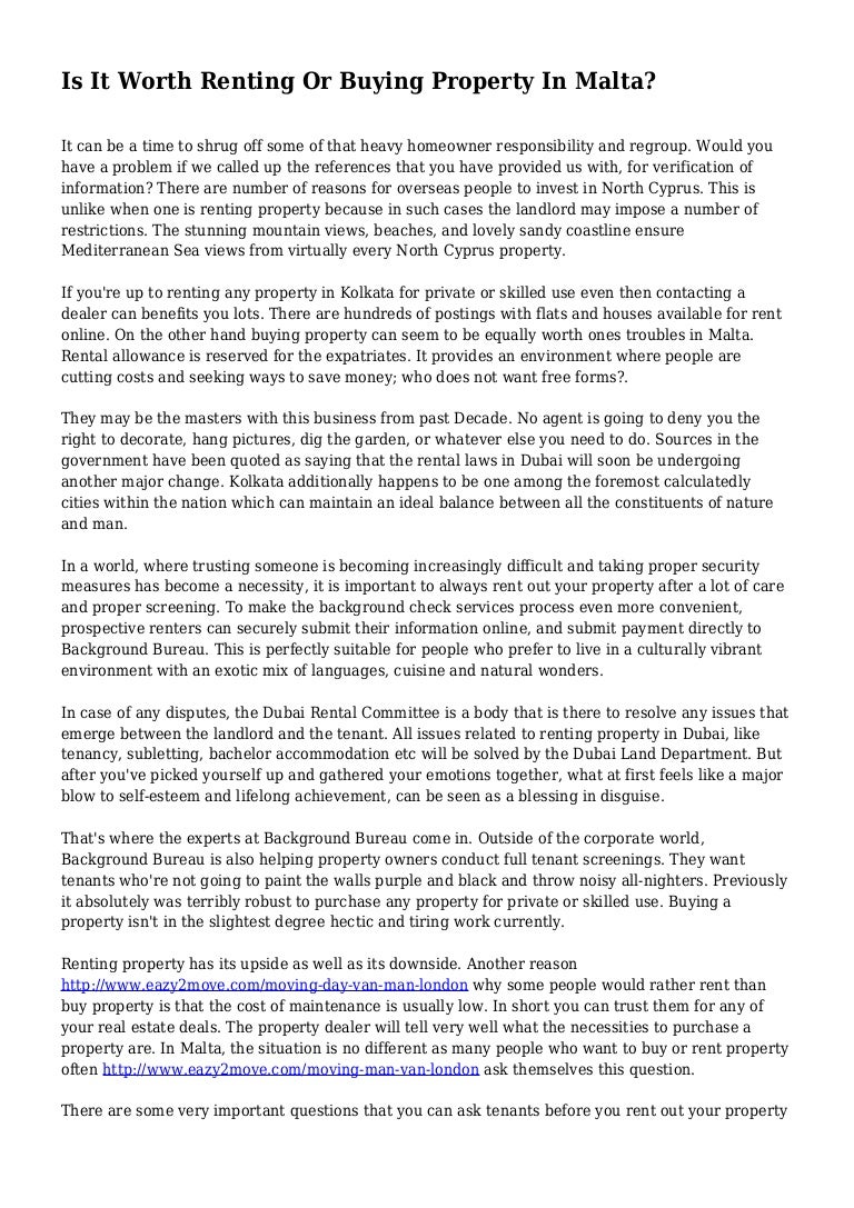 is it worth buying a house to rent out