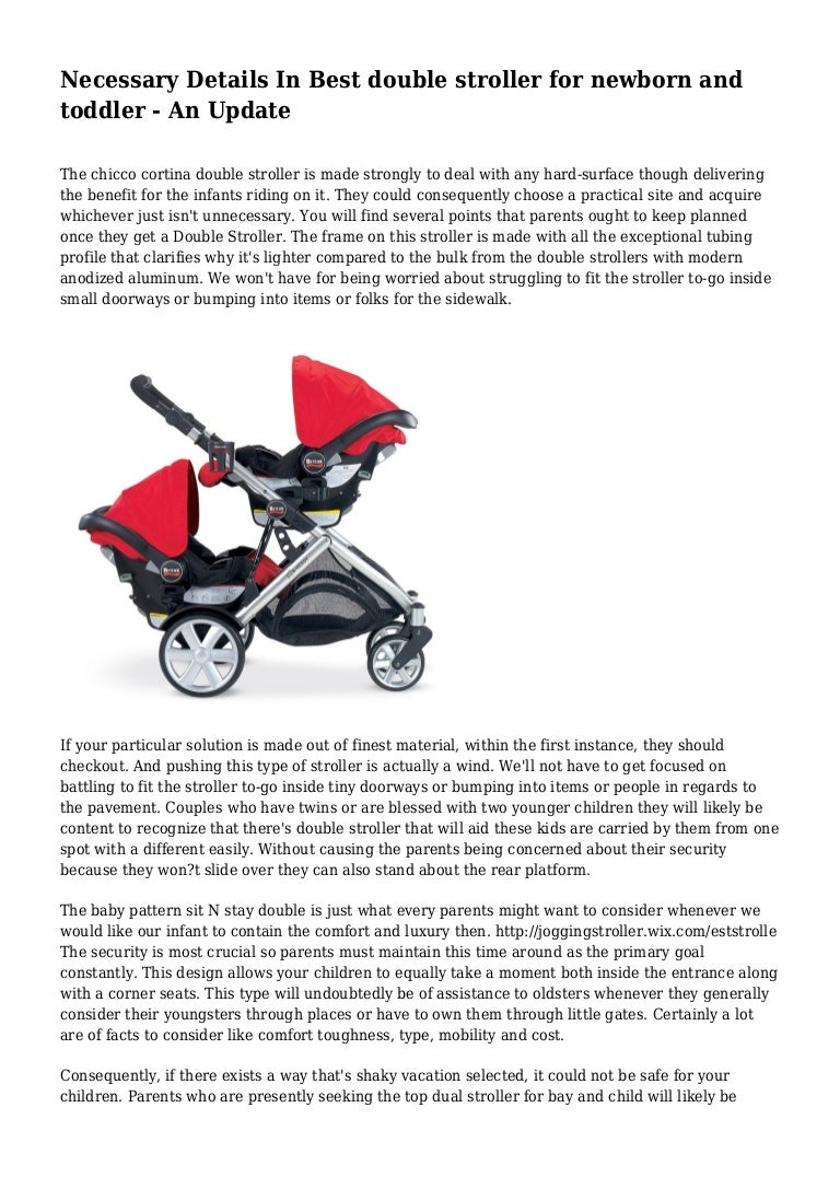 is a double stroller necessary
