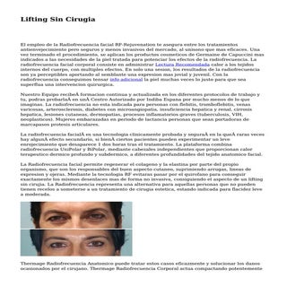 Lifting Sin Cirugia