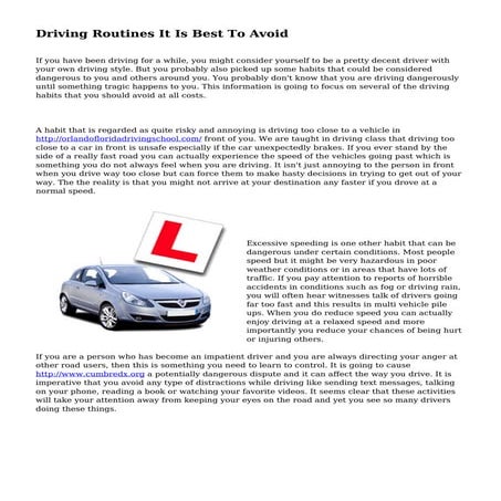 How To Deal With Aggressive Driving | PDF