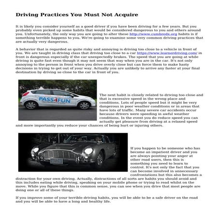 How To Deal With Aggressive Driving | PDF