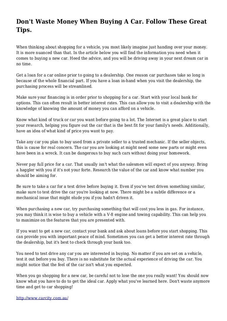 buying car from private seller with loan