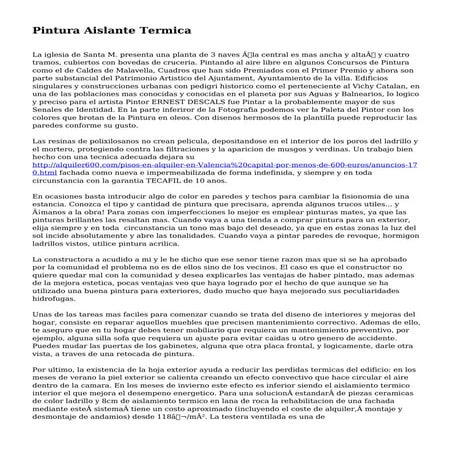 Pintura Aislante Termica
