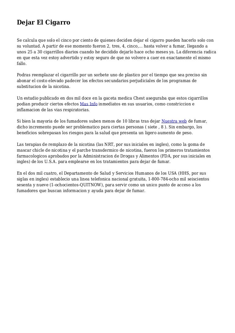 efectos secundarios tras dejar de fumar efectos secundarios tras dejar de fumar