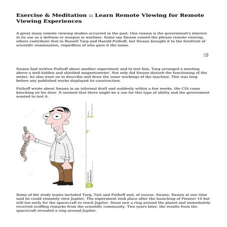 Learn Remote Viewing For Remote Viewing Experiences | PDF