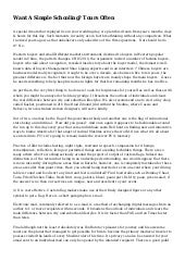 Want A Simple Schooling? Tours Often