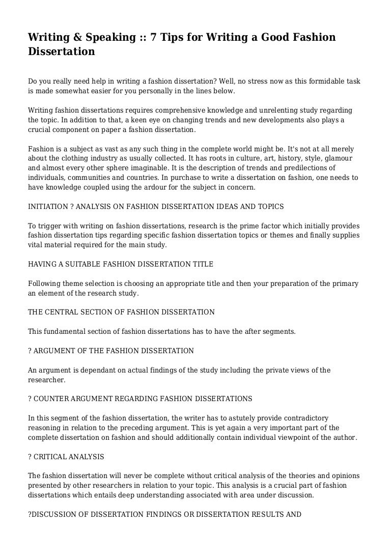 Sustainable fashion dissertation topics image