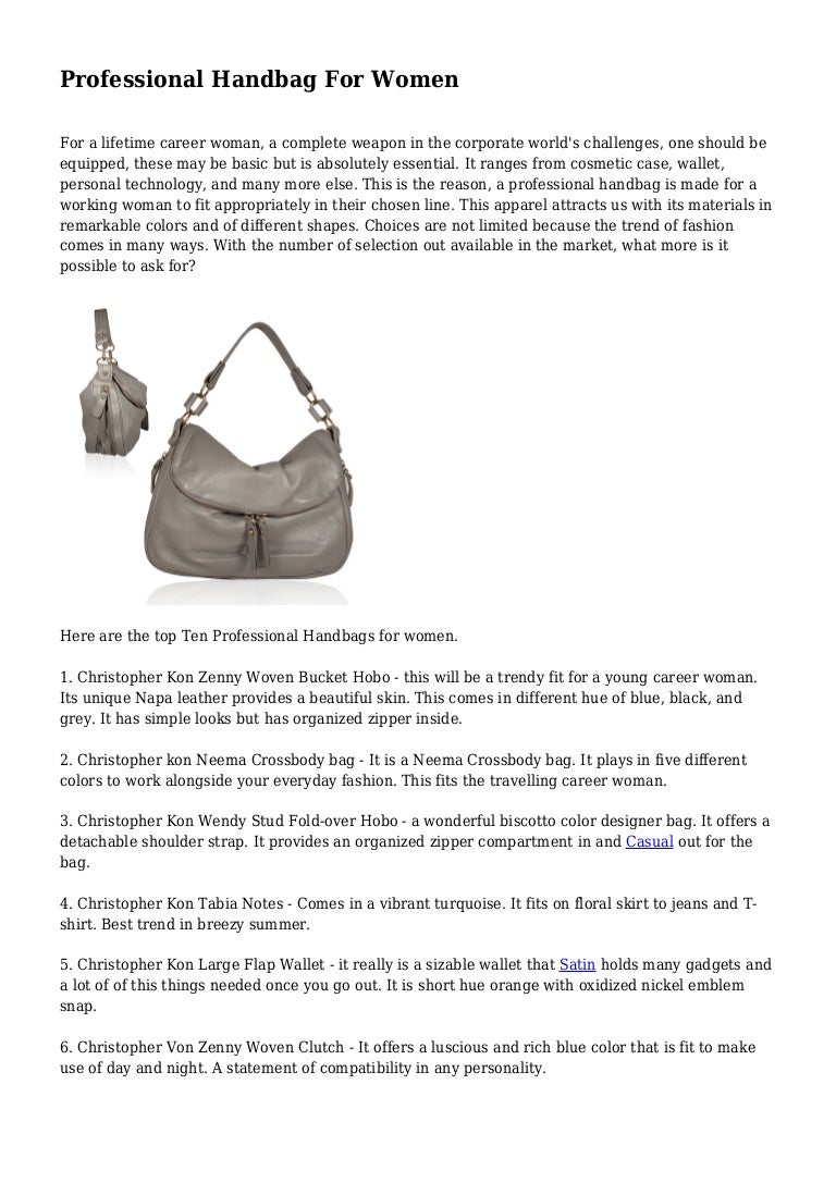 handbags for young professionals