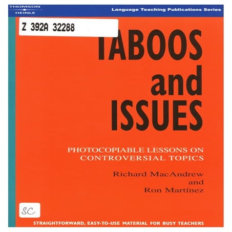 143487276 Taboos-And-Issues | PDF
