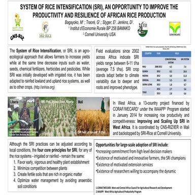 1435 System of Rice Intensification - An Opportunity to Improve the Productiv...