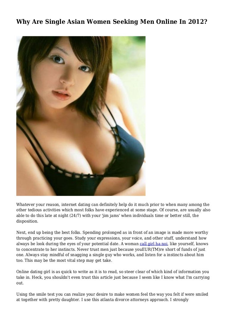 Why Are Single Asian Women Seeking Men Online In 2012-5256