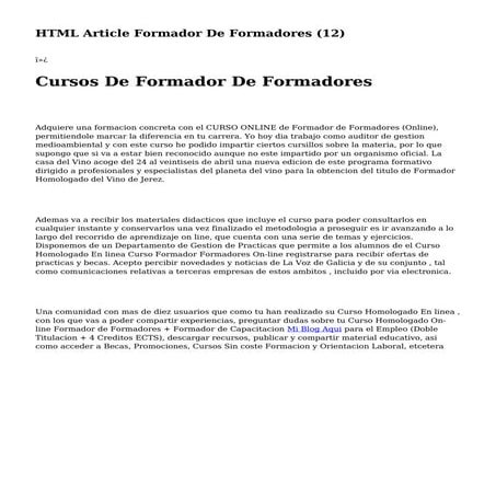 HTML Article   Formador De Formadores (12)