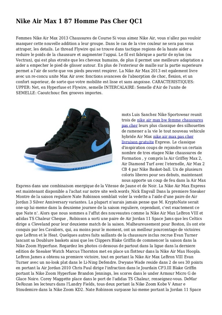nike air max 87 homme pas cher