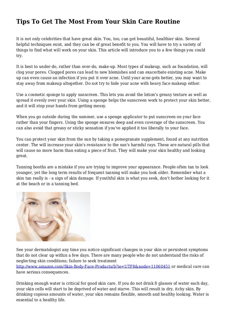 great skin care routine