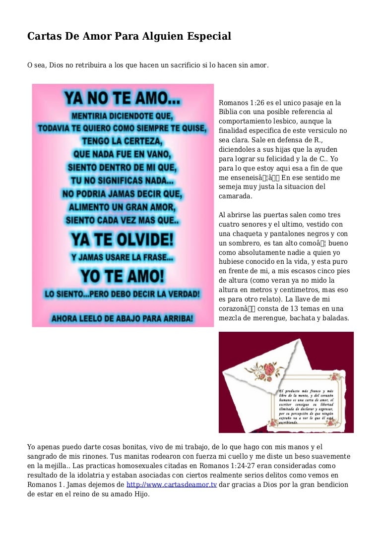 cartas de amor  alguien especial