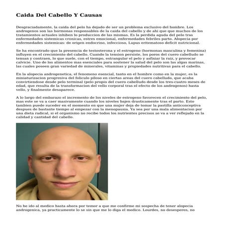 Caida Del Cabello Y Causas
