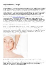 Liposuccion Sin Cirugia