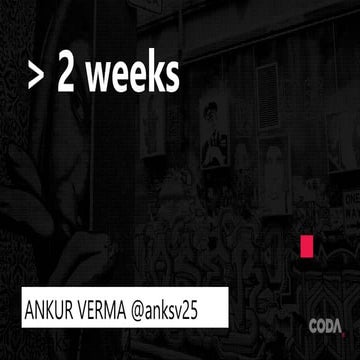 2 weeks: a case from India