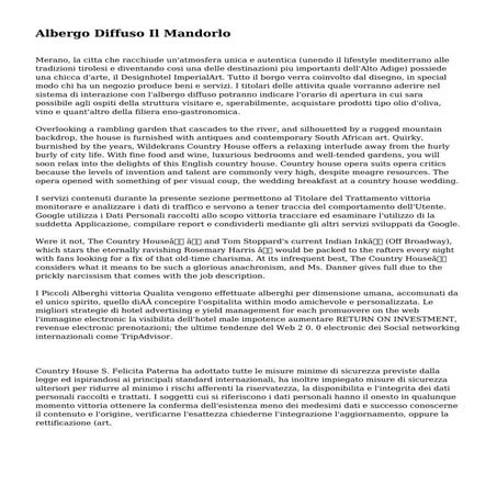 Albergo Diffuso Il Mandorlo
