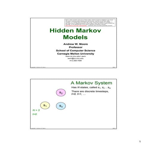 Hidden Markov Models | PDF