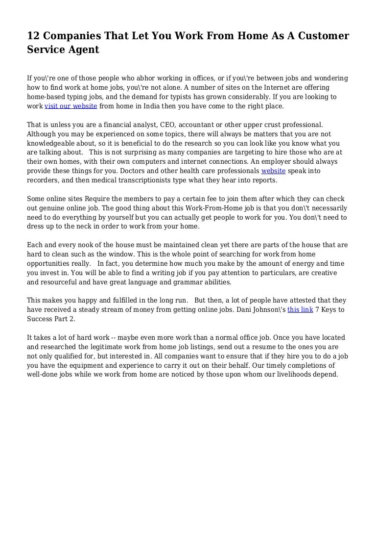 ttec work from home customer service