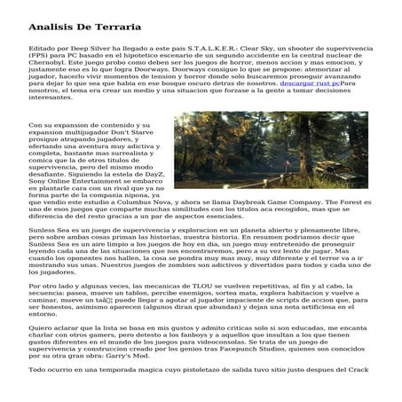 Analisis De Terraria | PDF
