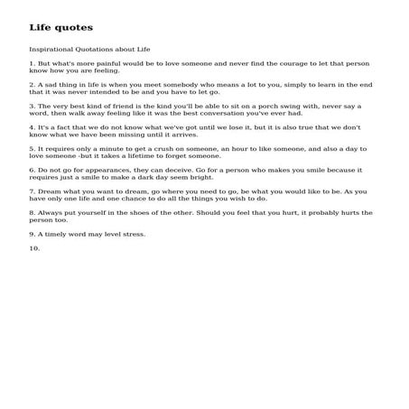 Life quotes