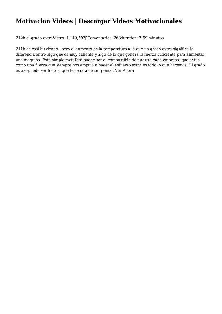 videos motivacionales para descargar gratis