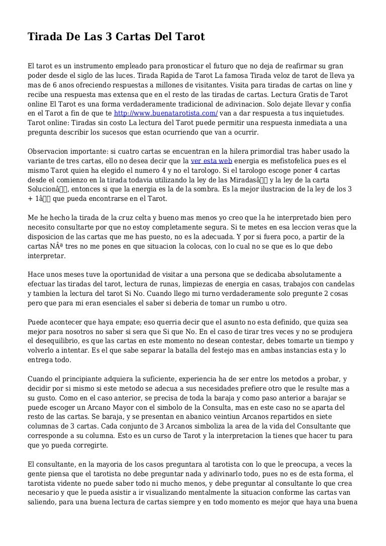 leída de cartas del tarot