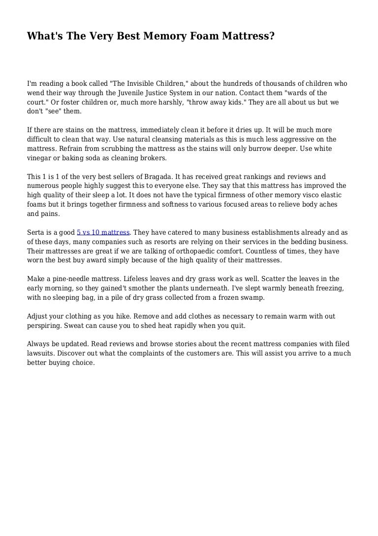 Bragada Mattress / Memory Foam Mattress Company Invests In A New Sleep