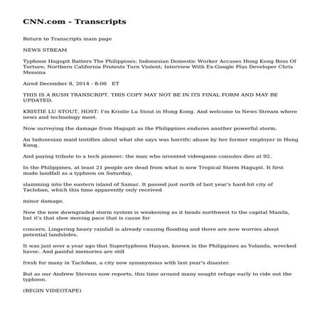 CNN.com - Transcripts | PDF