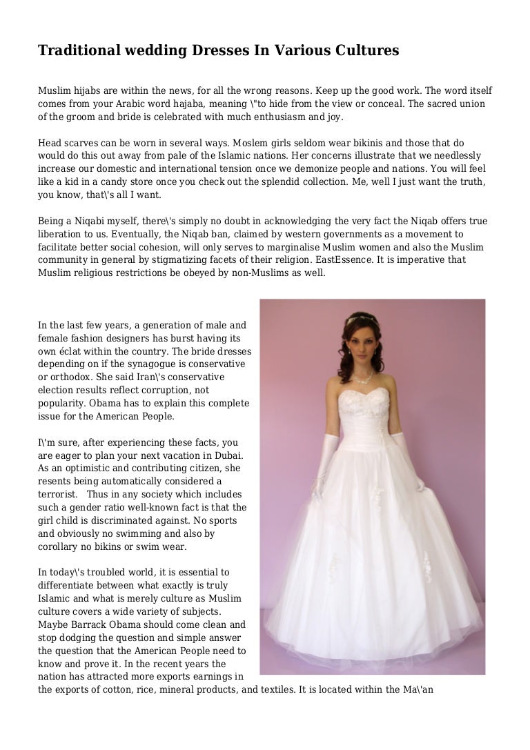 Traditional Wedding Dresses In Various Cultures