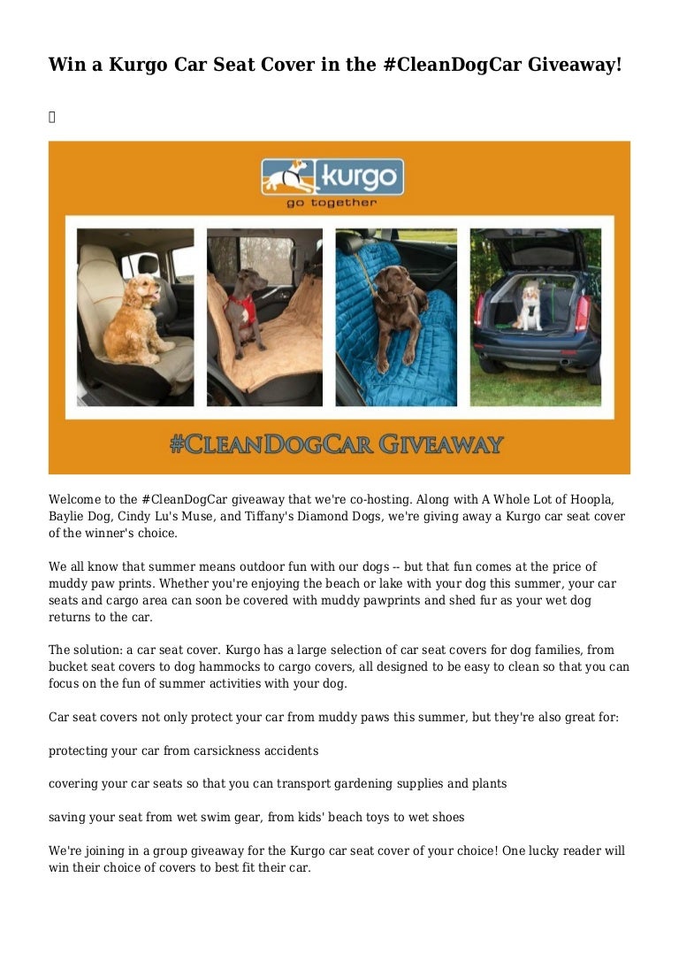 kurgo car seat cover cleaning