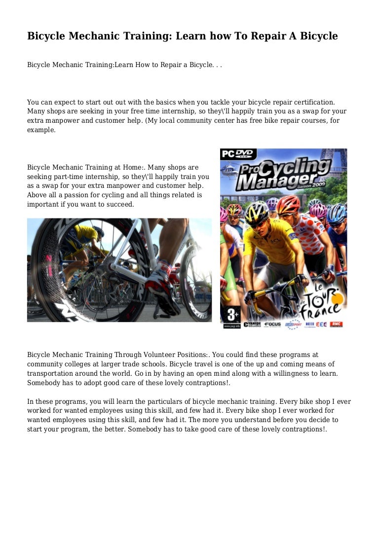 volunteer bike repair