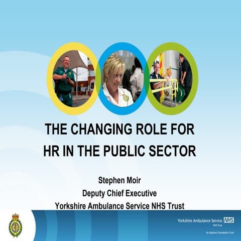 Future of Employee Relations Debate - Stephen Moir - The Changing Role for HR...