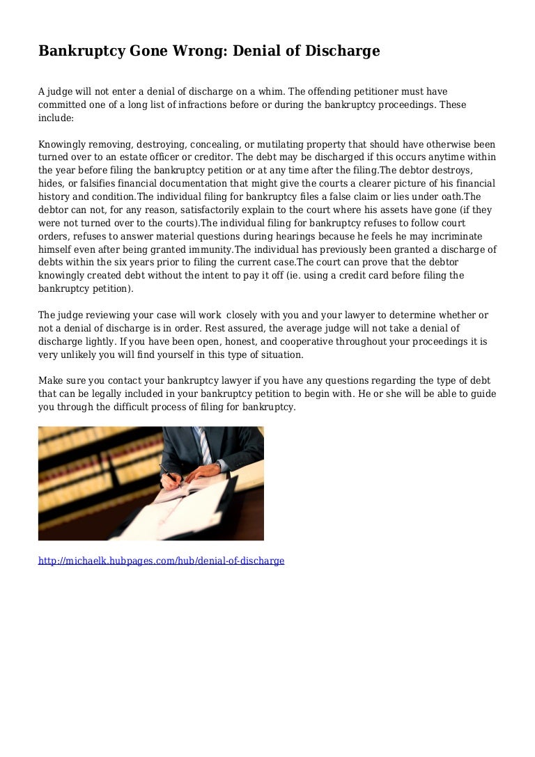 what happens after bankruptcy discharge what happens after bankruptcy discharge