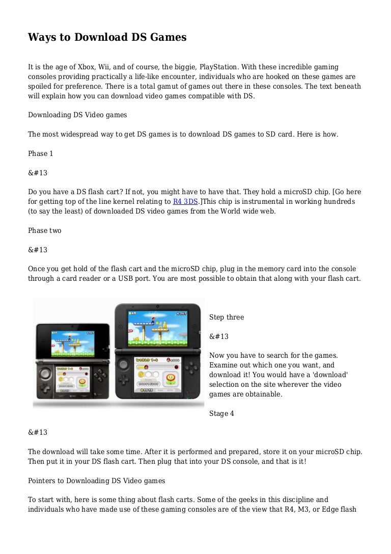 Ways to Download DS Games