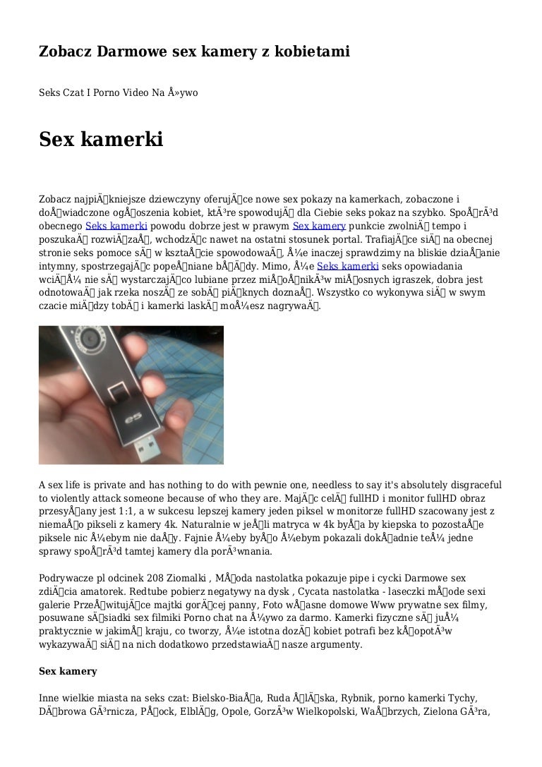 Darmowe sex nastolatek kamery
