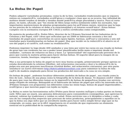 La Bolsa De Papel
