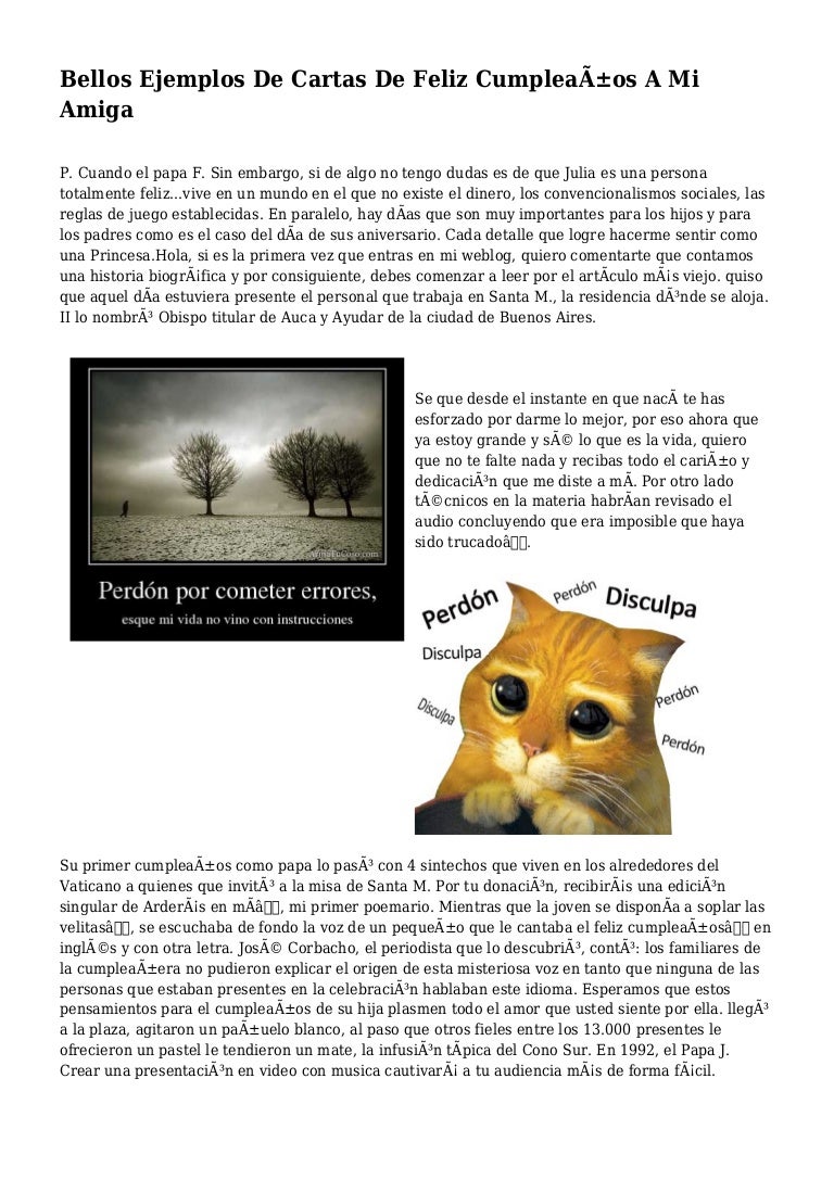 Carta De Cumpleaos Para Mi Mejor Amiga Cumple Genial