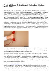 Prank Call Ideas 5 Step Formula To Produce Hilarious Prank Calls