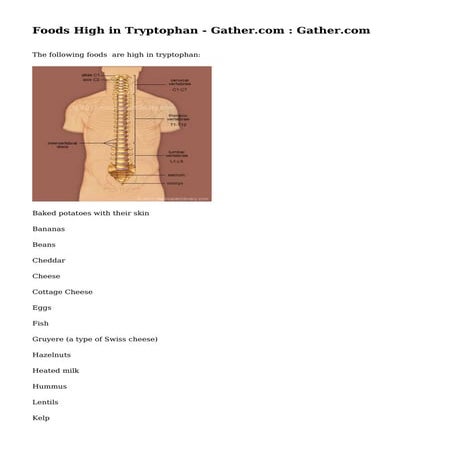 Foods High in Tryptophan - Gather.com : Gather.com