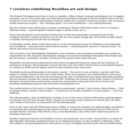 7 creatives redefining Brazilian art and design