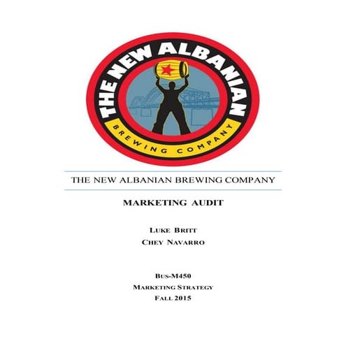 Marketing Audit- The New Albanian