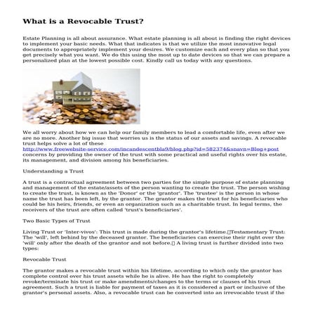 What is a Revocable Trust?