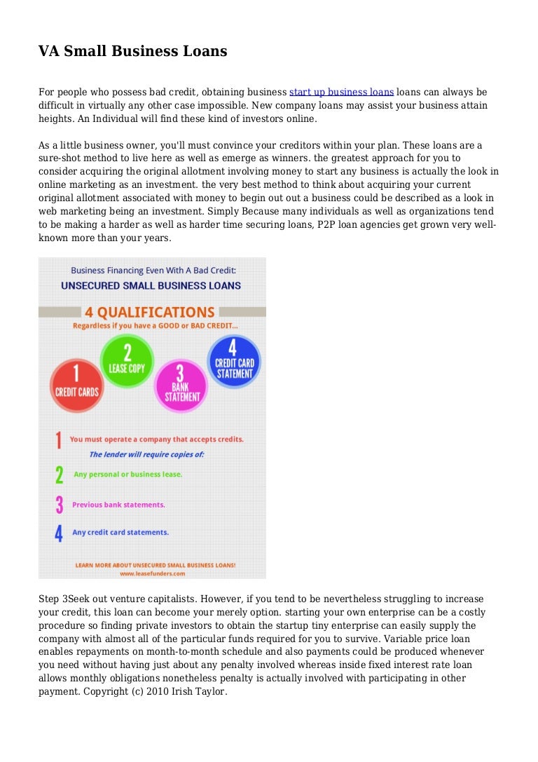 Start Up Business Loans For Minorities With Bad Credit