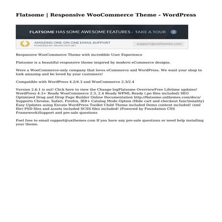 Flatsome | Responsive WooCommerce Theme - WordPress