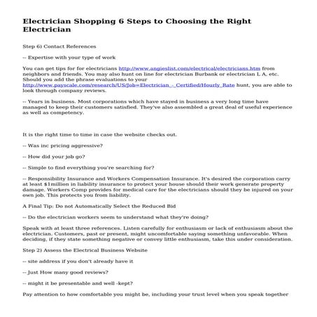 Things To Consider Before Choosing An Electrician