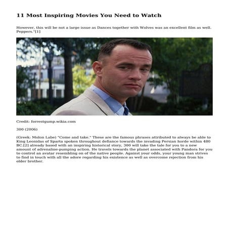 11 Most Inspiring Movies You Need to Watch